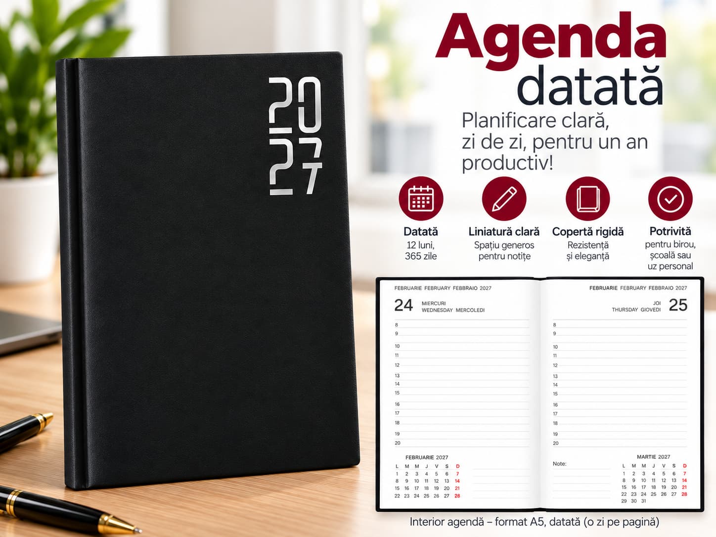Agendă 2027 pentru planificare elegantă